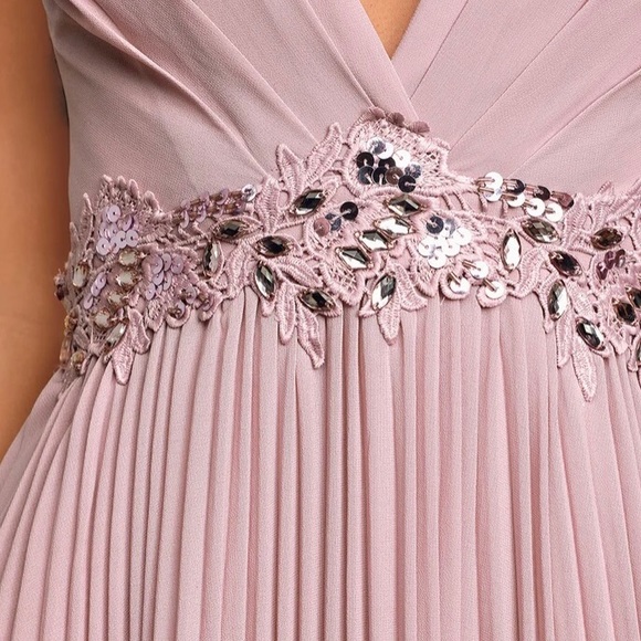 Lulus Loving You Forever Dusty Lavender Sequin Lace Dress NWT - Picture 3 of 7